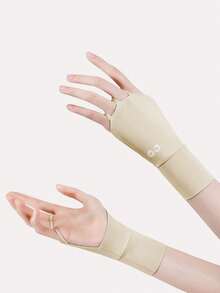 GOLOVEJOY 1 Pair Women Summer New Ice Silk UV Protection Gloves, Golf Outdoor Sports Half Finger Gloves, Fashion Solid Color Thin Breathable Gloves - Suitable For Golf, Fishing, Outdoor Sports - Multicolor - View 15