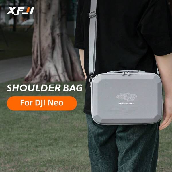XFJI 12,6 Zoll Schutztasche für Neo - wasserdicht und stoßfest aus PU-Leder mit abnehmbarem Trageriemen und Doppelreißverschluss, Doppelschicht Lycra-Innenfutter für Outdoor- und Heimaufbewahrung