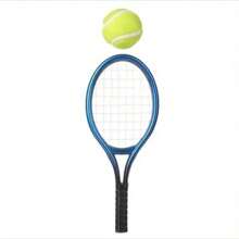 1 set Creativo set da tennis per bambole, mini racchetta, accessori imitativi da tennis, set di accessori per casa delle bambole, attrezzatura sportiva, regali, accessori per casa delle bambole in legno, tennis