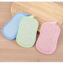 5pcs Multicolor Super Soft Microfiber Kitchen Scrub Sponges, Double-Sided Fingerprint-Free Reusable Cleaning Pads, Gentle Cleaning Brushes, Ideal For Pots And Pans Cleaning, Random Styles & Colors