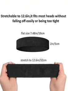 1 Pack Thin Terry Cloth Headband, Wristband Set, Sweatbands Athletic Hair Soft Headband For Women, Men, Basketball, Football, Soccer, Terry Cloth Athletic Hairband For Exercise