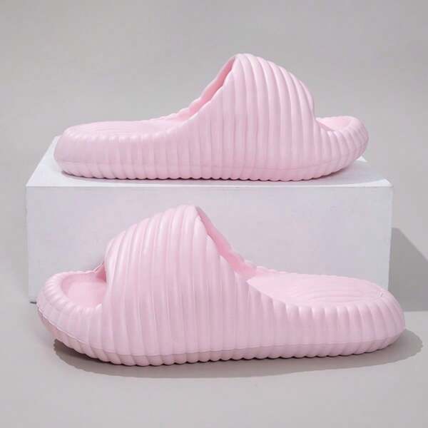 Women's Casual Comfortable Flat Slippers, Size 36-41, Pink