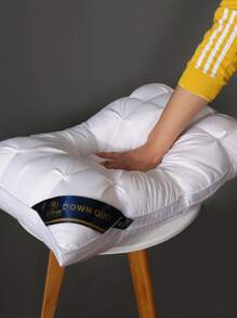 2pcs Luxury Five-Star Hotel Quality Pillows With Neck Support, High Elasticity & Non-Sinking, Retro Style, Suitable For All Seasons, Great For Gifts