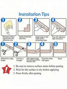 6.5英尺婴儿安全防护角护条，泡沫防撞保护垫，适用于家具边缘和角落，儿童安全缓冲条，适用于桌子、壁炉、台面