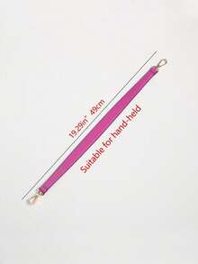 100% Pu Leather Shoulder Strap Bag With Handbag Handle Short Bag With Wallet With Gold Buckle Long Shoulder Strap Adjustable - Hot Pink - View 4