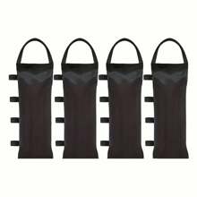 4 Stücke Schwerlast Sandsäcke - aus strapazierfähigem Polyester, schwarz, für Sonnenschutz & Picknicks, Gewichte für Outdoor-Zelte