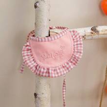 Fashion Embroidered Small Dog Bib For Korean Style Pet Neck Scarf, Bichon, Teddy Pet Saliva ScarfSend Pet Toy Little Yellow Duck
