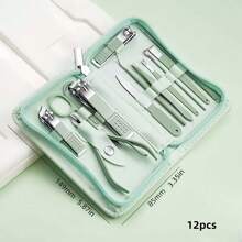 1 Set Of Stainless Steel Nail Clipper Set, Foot Repair Tool With Portable Travel Case - Professional Beauty Tool For Precise Cutting And Styling, Perfect For Home And Travel Use