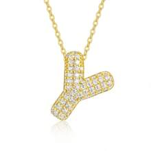 Single Letter Golden Elegant Pendant, Women Jewelry, Necklace, Bracelet DIY, Accessories For Women, Mother's Day, Teacher's Gift, Daily & Festival Wear
