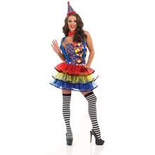 Morph Costumes Ladies Clown Costume - Fun Shack Adult Jester Outfit For Parties, Halloween, And Events - Fancy Dress For Memorable Performances