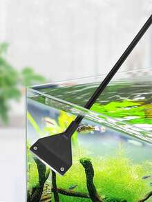 1 件扁平藻类刮刀，适用于水族箱/鱼缸，两用玻璃清洁工具，家用水族箱清洁配件