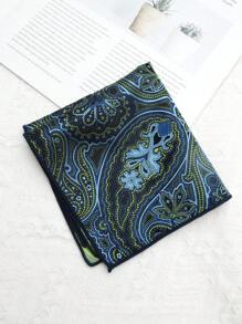 1pc Paisley Pattern Casual Polyester Handkerchief/Pocket Square For Men