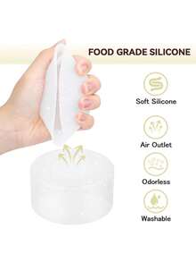 兼容斯坦利杯配件保护性闪亮硅胶靴套，兼容 20-40 盎司的玻璃杯和 12 盎司-24 盎司的瓶子，闪光减少凹痕套筒盖适用于更多瓶子/玻璃杯底部 2.83-2.95 英寸 - 彩色 - 查看 3