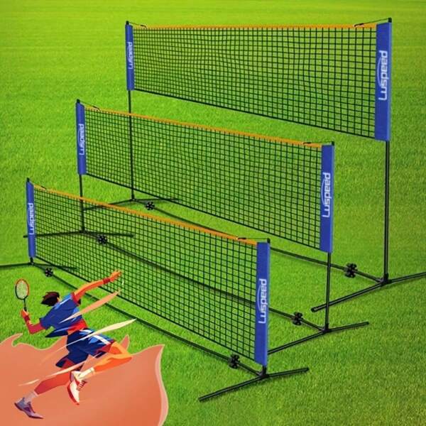 Vielseitiges Netz, geeignet für Tennis, Badminton, Golf und Volleyball - 410 cm strapazierfähiges Nylon PA, einfache Installation, Innen-/Außenbereich Verwendung - Kein Rahmen enthalten