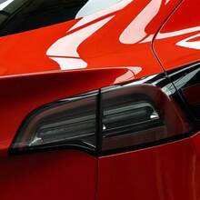 Pegatinas de vinilo brillante y brillante de color rojo para cambio de color de coche, película de envolver vehículos, pegatinas de vinilo sin burbujas, accesorios para automóviles - Rojo brillante - Ver 2