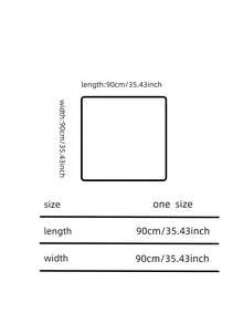 1条女士红白佩斯利印花丝巾，90厘米大号缎面方巾，丝滑柔软，可作头巾或领巾使用，适合搭配连衣裙