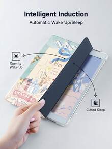 Ayotu Junk Case Compatible With IPad 10.2 Inch 2021/2020 IPad 9th/8th Generation,Compatible With Samsung Galaxy Tab A8 10.5 Inch 2022, Tab Cover,With Pen Holder,Supports Automatic Sleep/Wake Lid - Multicolor - View 5