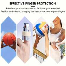 10 piezas de mangas de compresión elásticas para los dedos, de material de nailon, soporte y protección para deportes y lesiones, adecuadas para baloncesto y voleibol. Adecuado para deportes y ejercicio, regalo perfecto, equipo de soporte deportivo | Soporte para pulgares | Mangas cosidas