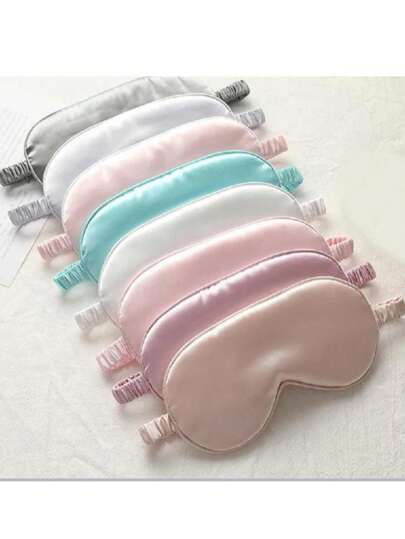 Imitated Silk Eye Patch Shading Sleep Eye Mask Eyepatch Travel Relax Cover Eyeshade Health Sleeping Shield Soft Eye Care Tools