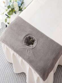 1 Pc Thick Absorbent Spa Towel Massage Sheet Set With Face Hole, Spa Bed Cover Towel For Beauty Salon, Beauty Salon Spa Supplies, Massage Table Bed Cover Towel And Massage Face Rest Cover Bathroom Decor Fall Decor Back To School For Beauty Salon Home Bathroom Shower Towels For Beaty Salon, Hotel Sports,Home Essentials, Towel, Skin Care