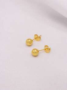 Boucles d'oreilles dorées plaquées or de Dubaï, petits anneaux, bijoux, boucles d'oreilles, piercings, cadeaux de mariage africains pour femmes