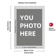 Personalized Customed Diamond Painting Kits For Adults DIY 5D Art Round/Square Full Drill Dots By Design Your Own With Photo Picture Text Multiple Sizes (8x10 Inch) Custom Painting, Adults, From Create Pictures, Customized Home Decor