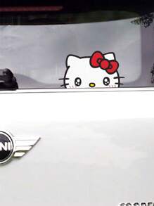 Sanrio 1Pc Hello Kittys Stickers Cartoon Cute Motorcycle Electric Car Car Rearview Mirror Personalized DIY Sticker Accessories Scratch Shield Helmet Decoration Stickers Stickers(Some Parts May Be Random)