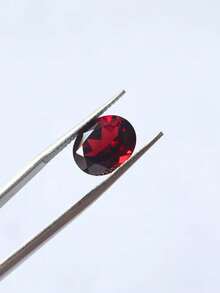1pc Women's Love Stone - Natural Garnet