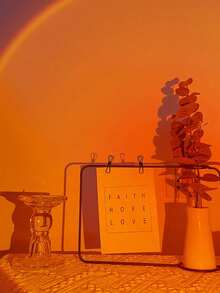 1pc Usb Power Home Decor Led Sunset Red Light,Room Atmosphere Decor Sunset Lamp, Led Night Light Projector For Photography/Selfie Party,Home,Living Room, Bedroom,Wedding Decor, Gifts For Women,Girls,Friends,Family,Network Live Atmosphere Decoration Lamp - Multicolor - View 4