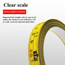 [Thick & Durable + High Precision] 3 Meters, 5m Tape Measure & 1m, 2m Steel Adhesive Measuring Tape, Dual Inch/Metric Scale, Woodworking, Electrician Tools, Rubber Anti-Drop Shell + Strong Adhesive, Workbench, Saw Table, Drawing Table Portable Measuring Kit