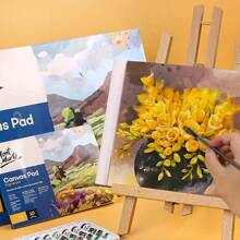 Blocco di tele per dipingere, 10 fogli, formato A4 e A5, 280g/m², adatto per pittura ad olio e acrilica, materiale per pittura con tecniche miste, forniture scolastiche