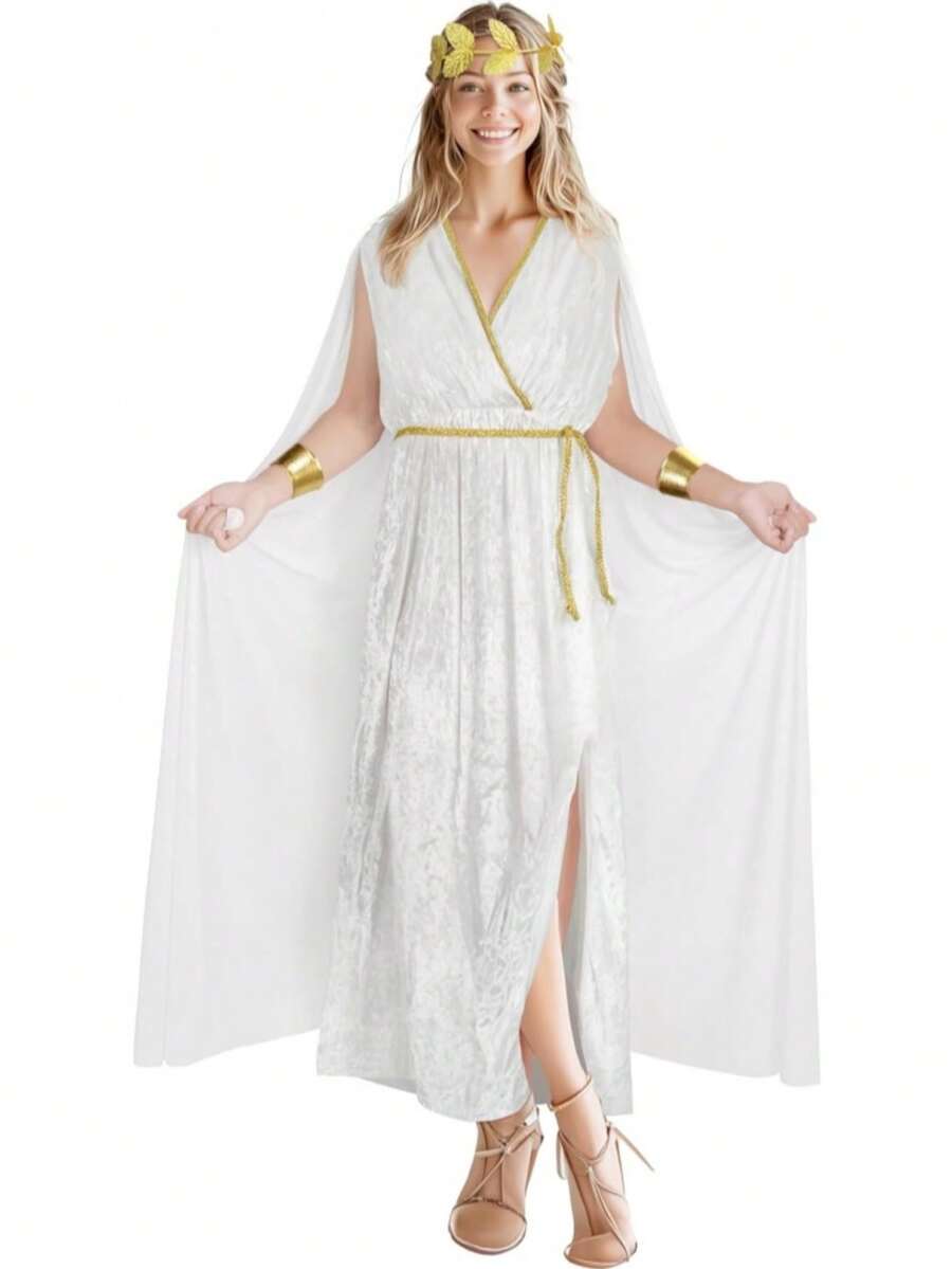 Greek Toga Costume Women Roman Halloween Nobility Goddess Cosplay ...