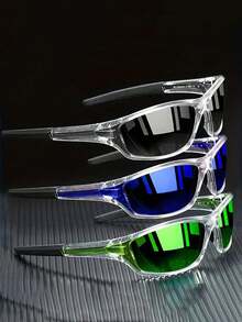 时尚环绕式运动眼镜，适合男士、女士佩戴，适合送礼、跑步、徒步旅行