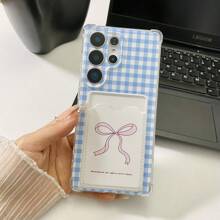 Funda de teléfono con lazo, a prueba de golpes y caídas, puede contener tarjetas, fotos, compatible con I 16 16/16Pro/ 16ProMax, 15Pro/15Promax, 14/14ProMAX, 13, 12, 11, XSMax y XR, funda protectora creativa de dibujos animados compatible para Galaxy S25, S24 Ultra, FE, Ultra S26, A36,A56, Super23, SPARK GO 2024, POP8, POK, POPA, 20K6 POPAR, 5G, 4G