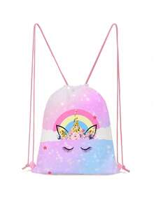 Drawstring Gym Bag, Mermaid Pattern String Backpack For Hiking, Fitness, Travel, Creative Design Drawstring Backpack Backpack, School Bag, S Bag, S Backpack, Toddler Backpack, Mini Backpack, Small Backpack, Bag School, School Backpack, Rucksack, School Bag - Mermaid - View 17