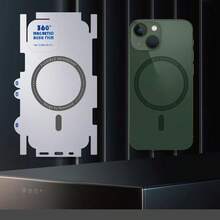 Protector de ecran spate compatibil cu iPhone 16 Pro Max 6,9 inci, transparent TPU (nu sticlă), autocolant spate anti-zgârieturi, folie magnetică invizibilă de protecție pentru iPhone 13/14/15/16 Pro/Pro Max /Plus /+ - clar - Vizualizare 12