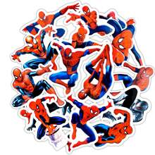 Disney Disney MARVEL 32 PCS Set Of Cool Anime Stickers,Spider Man Stickers,Avengers Stickers,Phone Stickers,IPad Stickers,Decals,Motorcycle,Luggage,Guitar Skateboard,Refrigerator Stickers,Computer Stickers,Cartoon Classic Stickers For Fun,Gifts,Stickers