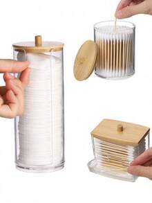 1 pezzo Porta cotton fioc, Dispenser per dischetti struccanti, Scatola portadischetti struccanti con coperchio, Organizer cosmetico trasparente, Porta dischetti e cotton fioc da bagno, Decorazione per la stanza, Borse, Trousse da trucco, Accessori per il trucco, Viaggio, Trousse da trucco, Organizer, Contenitore, Elementi essenziali da viaggio, Organizer per il trucco, Trousse da trucco, Borsa da toilette, Organizer da scrivania, Borsa cosmetica, Trousse da trucco, Organizer per il trucco, Accessori per il trucco, Trousse da trucco, Trousse da trucco, Portagioie, Trousse, Porta pennelli trucco, Porta pennelli, Organizer per profumi, Trousse, Regali per donne, Regali di Natale, Idee regalo per donne