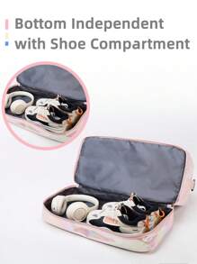 Sac de sport iridescent brillant, avec compartiment à chaussures et poches de rangement humide/sec pour femmes et hommes. Sac de voyage fourre-tout de grande capacité pour femmes
