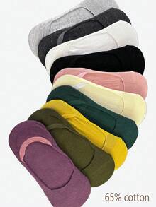 5 Pairs Of Women's Invisible Socks, Candy-Colored Mesh Breathable, Suitable For Summer, Random Color - Multicolor - View 2