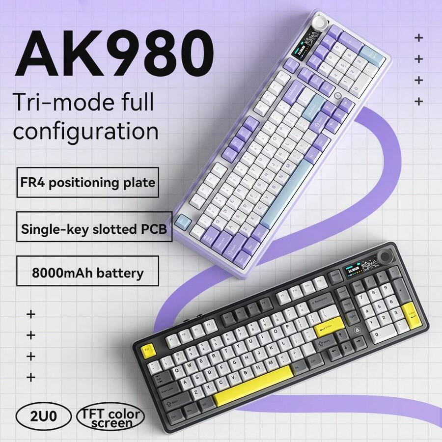 Gaming Keyboard With Smart Knob MIKIBY AJAZZ AK980 Mechanical