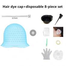 1pc Simple Hair Dyeing Cap Set With Highlighting Needle, Silicone Highlighting Cap & Hair Dyeing Cap,Bonnet,Shower Cap,Hair Products And Accessories For Barber Salon Beauty Travel Essentials