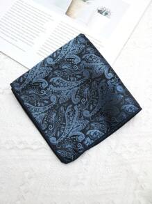 1pc Paisley Pattern Casual Polyester Handkerchief/Pocket Square For Men
