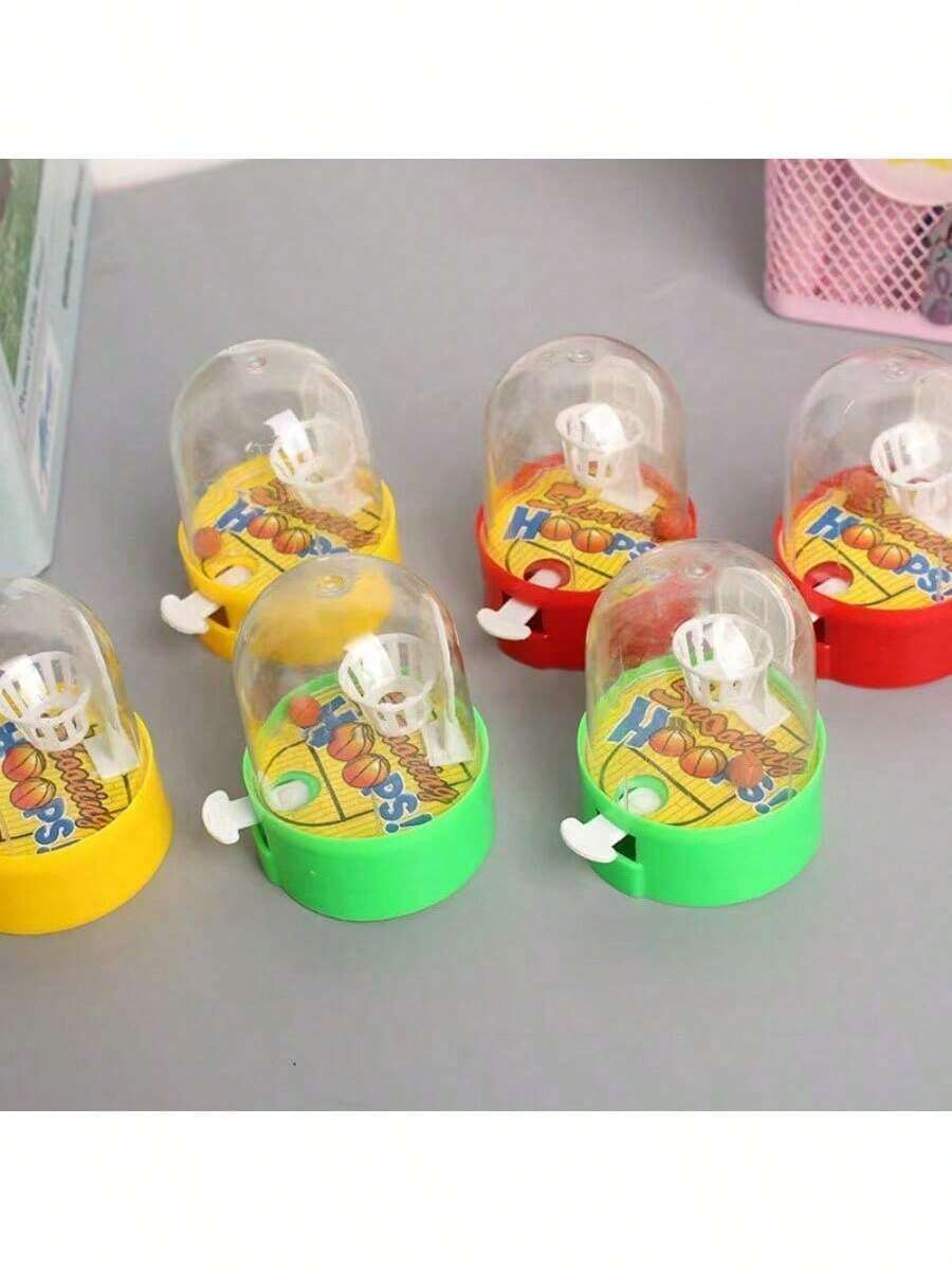 8 قطع مجموعة ألعاب كرة السلة المصغرة، تفاعل أبوي-طفل، إغاثة من التوتر، حوض كرة السلة المكتبي (ألوان عشوائية)