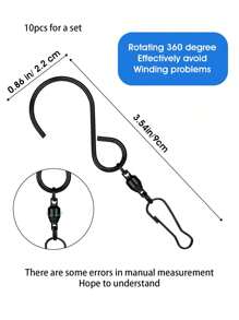 Stainless Steel Swivel Hooks For Flower Pots Swivel Hooks For Garden Home Decoration And Handmade Use-Garden Products-Home Decoration