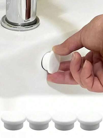 Cubierta de rebose de plástico para baño y cocina, repuesto para fregadero, tapa de drenaje redonda cromada, accesorio de fregadero, cubierta de rebose de fregadero con inserto de malla en tono plateado