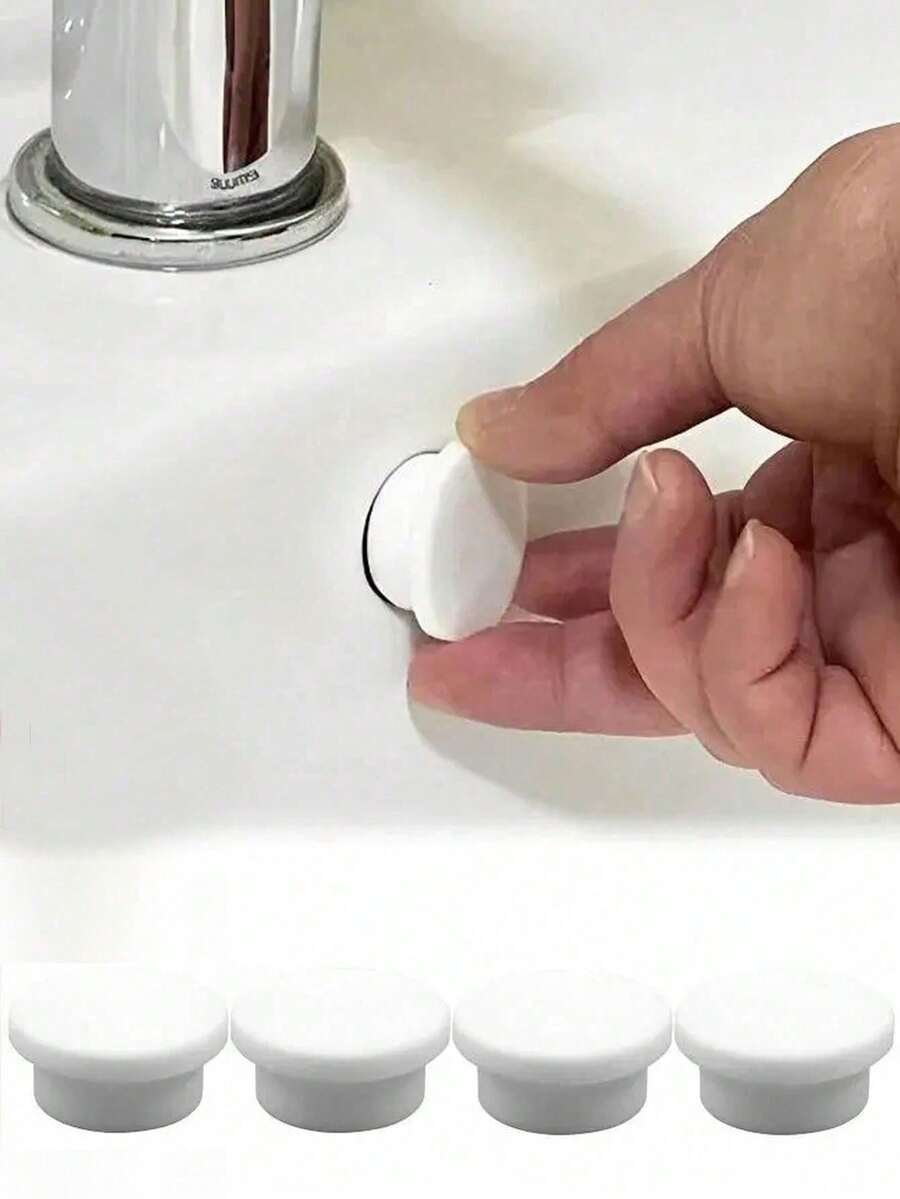 Cubierta de rebose de plástico para baño y cocina, repuesto para fregadero, tapa de drenaje redonda cromada, accesorio de fregadero, cubierta de rebose de fregadero con inserto de malla en tono plateado