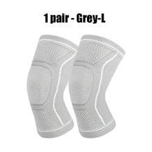 1 Paar elastische Kompressionsärmchen für das Knie, warme Kniestütze für Männer und Frauen, geeignet für Outdoor-Sport und Training