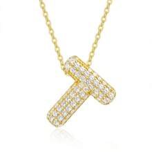 Single Letter Golden Elegant Pendant, Women Jewelry, Necklace, Bracelet DIY, Accessories For Women, Mother's Day, Teacher's Gift, Daily & Festival Wear