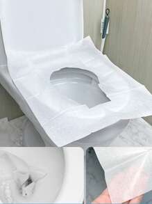 10/20/30/50/100PCS Toilet Seat Cover Toilet Lid For Bathroom Accessories Bowl Disposable Mat Protector Products Household Merchandises Home Disposable Plastic Toilet Seat Cover Portable Safety Travel Bathroom Toilet Paper Pad Bathroom Accessory